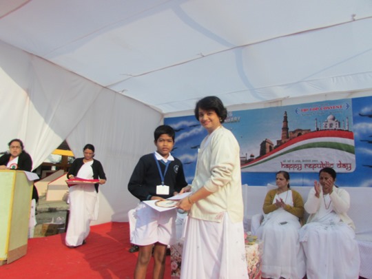 Prize distribution ceremony at Tip Top Convent